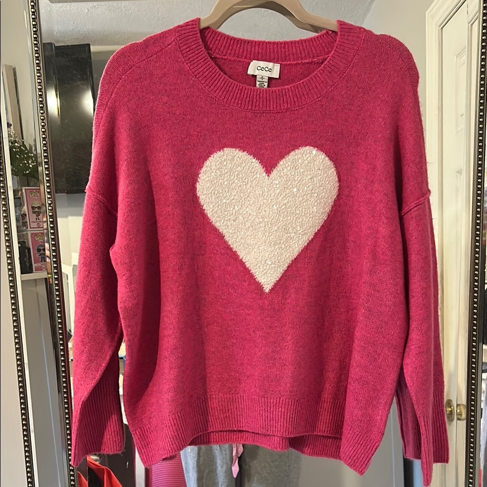 New without tags heart sweater